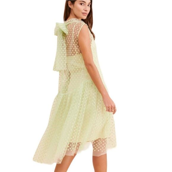 Naya Rea Dance All Night Midi Dress Size 12 Green - Picture 2 of 10